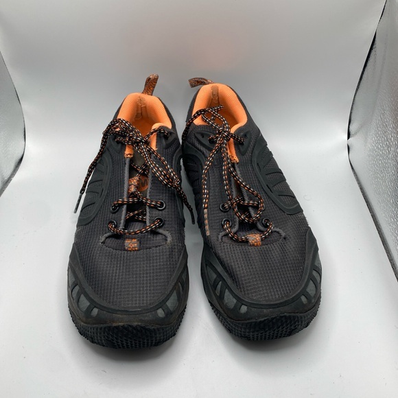 Merrell Womens All Out Blaze Low Hiking Shoes Size 7.5 Black Orange Trail - Picture 2 of 11